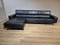 Leandro Corner Sofa in Black Leather, Image 10