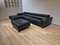 Leandro Corner Sofa in Black Leather, Image 14