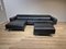 Leandro Corner Sofa in Black Leather, Image 1
