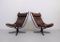 High Back Falcon Chairs by Sigurd Ressell for Vatne Mobler, 1970s, Set of 2 2