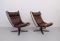 High Back Falcon Chairs by Sigurd Ressell for Vatne Mobler, 1970s, Set of 2, Image 3