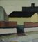 Silent Street Scene, Oil Painting, Framed 11