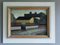 Silent Street Scene, Oil Painting, Framed 1