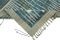 Moderner Tribal Teppich in Blau 6