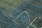 Moderner Tribal Teppich in Blau 5