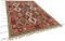 Moderner roter Tribal Teppich 2