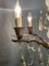 Lámpara de araña francesa vintage de cinco luces de latón y cristal, 20, Imagen 5