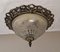 Vintage Deckenlampe mit verzierter Metallhalterung, 1990er 4