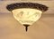 Vintage Deckenlampe mit verzierter Metallhalterung, 1990er 1