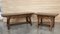 Tables d'Appoint Baroque avec Brancard en Bois et Plateau Rectangulaire, Espagne, 1920s, Set de 2 2