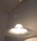 Vintage Italian Hanging Lamp with White Patterned Glass Shade, 1980s 7