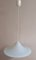 Vintage Italian Hanging Lamp with White Patterned Glass Shade, 1980s 6