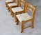 Brutalistische Esszimmerstühle, 1960er, 4 . Set 2