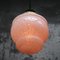 French Clichy Pink Reeded Glass Pendant Lamp, Image 7