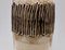 Vase Vintage en Céramique Vernie Beige et Noire, Allemagne, 1970s 7