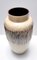 Vase Vintage en Céramique Vernie Beige et Noire, Allemagne, 1970s 4