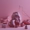 Grand Plateau Vaisselle Rose par Max Lamb pour 1882 Ltd. 2