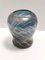 Vase Vintage en Verre de Murano Bleu par Fratelli Toso, 1940s 1