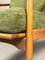 Fauteuil Vintage Scandinave en Tapisserie Verte et Bois de Hêtre, 1960s 13
