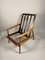 Skandinavischer Vintage Sessel mit Grünem Bezug & Buchenholz, 1960er 16