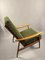 Skandinavischer Vintage Sessel mit Grünem Bezug & Buchenholz, 1960er 5