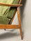 Fauteuil Vintage Scandinave en Tapisserie Verte et Bois de Hêtre, 1960s 11