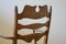 Fauteuil Brutaliste Vintage Razorblade en Chêne par Henning Kjærnulf, 1960s 12