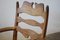 Fauteuil Brutaliste Vintage Razorblade en Chêne par Henning Kjærnulf, 1960s 6