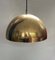 Dome Brass Pendant Lamp attributed to Wiener Werkstätten, Münich, Germany, 1940s 1