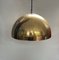 Dome Brass Pendant Lamp attributed to Wiener Werkstätten, Münich, Germany, 1940s 3