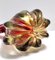 Vase Sommerso Vintage en Verre de Murano Rouge et Jaune, 1960s 7