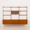 Modernes Mid-Century Teak Wandregal von Kai Kristiansen für FM Mobler, 1960er 1