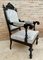 Mobilier de Salon Alphonsine en Bois Noirci, 1900s, Set de 3 14