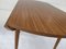 Mesa extensible redonda de chapa de roble con base de madera, años 70, Imagen 16