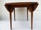 Mesa extensible redonda de chapa de roble con base de madera, años 70, Imagen 6