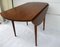 Mesa extensible redonda de chapa de roble con base de madera, años 70, Imagen 25