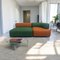 Canapés 2 Places Modulables Alphabet Verts et Oranges de Fritz Hansen, Set de 2 3
