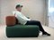Canapés 2 Places Modulables Alphabet Verts et Oranges de Fritz Hansen, Set de 2 22