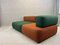 Canapés 2 Places Modulables Alphabet Verts et Oranges de Fritz Hansen, Set de 2 4