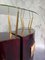 Set de Bar à Cocktail avec Meuble Mid-Century par Gio Ponti, Italie, 1956, Set de 4 3