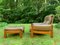 Set of Brutalist Armchair and Ottoman in the style of Pierre Chapo, 1960s 16