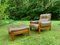 Set of Brutalist Armchair and Ottoman in the style of Pierre Chapo, 1960s 17