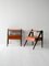 Scandinavian Bedside Tables with Black Details, 1960s, Set of 2, Image 3