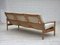 Danish 3-Seater Sofa in Oak, 1970s 14