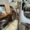 Grand Miroir Mural Mid-Century en Laiton dans le style de Gio Ponti, 1950s 9