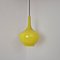 Yellow Opaline Glass Pendant Lamp from Doria, Germany, 1960s 7
