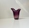 Vase Violet en Verre de Murano dans le style de Fulvio Bianconi pour Venini, 1950s 4