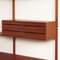 Royal Teak Wandregal mit 5 Schränken und Regalen von Poul Cadovius für Cado, 1960er 7