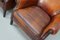 Vintage Dutch Cognac-Colored Leather Club Chairs, Set of 2 10