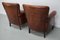 Vintage Dutch Cognac-Colored Leather Club Chairs, Set of 2 18